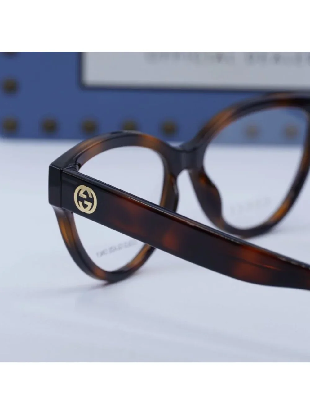 Gucci GG1581O 002 Cat Eye Eyeglasses 55mm - Havana